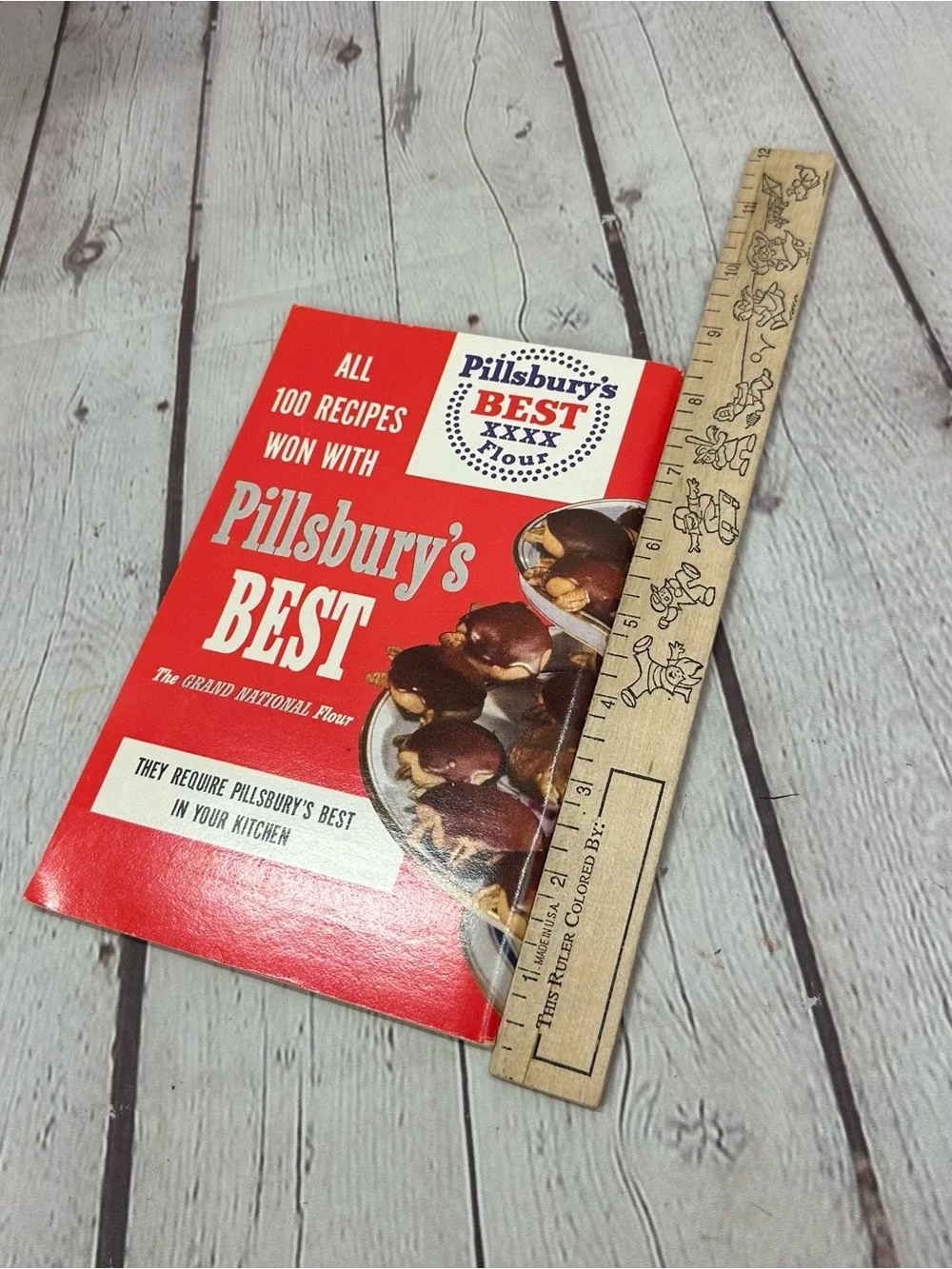 vtg 1953 Pillsbury prize winning recipes retro MCM mid century modern paperback